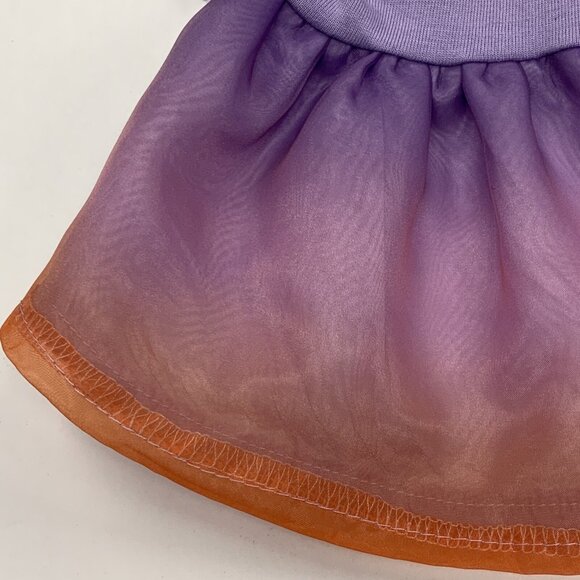 YOULY Dog Dress XXS The Free Spirit 9-11 in Purple Orange Butterfly New Tags - Picture 4 of 6